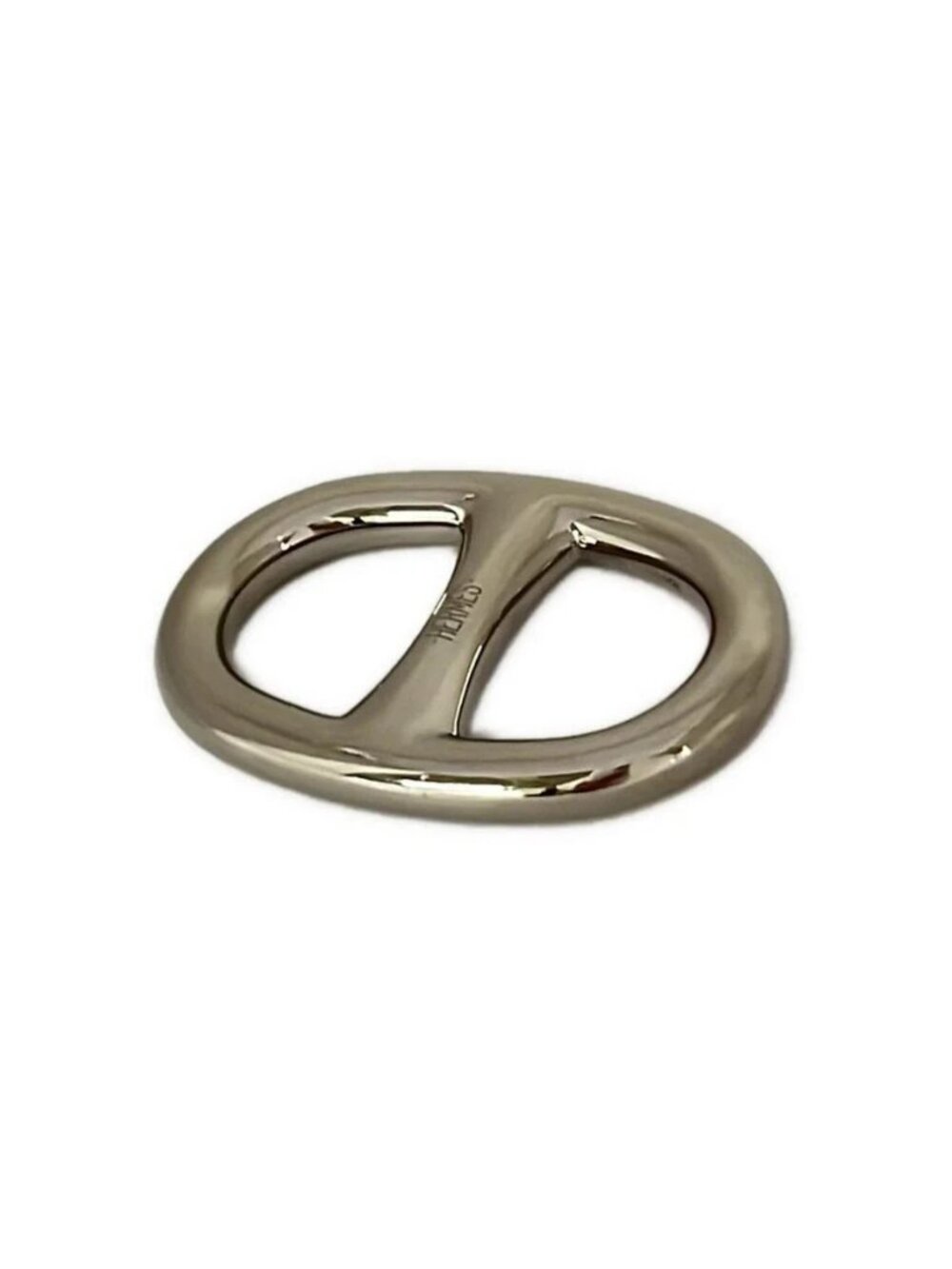 HERMES Chaine D'ancre Silver Hardware Scarf Ring